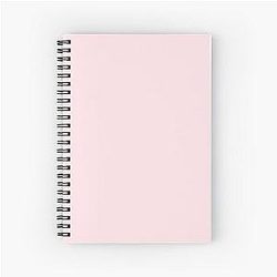 Pastel Pink Flamingo Spiral Notebook