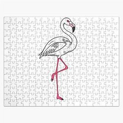 White Flamingo Jigsaw Puzzle