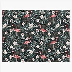 Flamingo Palm Plumeria Jigsaw Puzzle