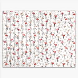 Watercolor Flamingo Jigsaw Puzzle
