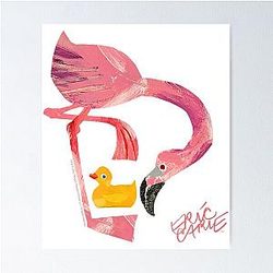 Eric Carle Flamingo Poster
