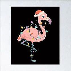 Flamingo Christmas For WomenFlamingo Lover Funny Flamingo Poster