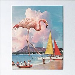 Flamingo Playground Poster