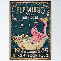 Flamingo Co Bath Soap Washes Your Toes