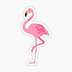 Pink Flamingo Sticker