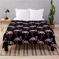 Flamingo Pattern Throw Blanket
