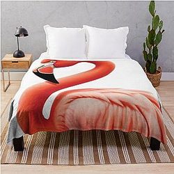 Flamingo Bird Throw Blanket