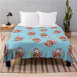 Flamingo Ytuber Throw Blanket