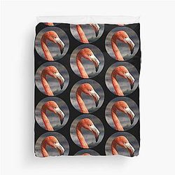 Flamingo Portrait Duvet Cover