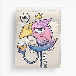 Flamingo enjoying a drink soft bedding cover