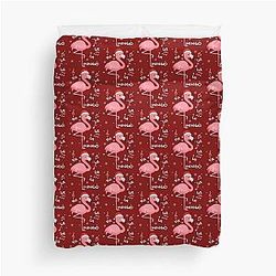 Flamingo Christmas Duvet Cover