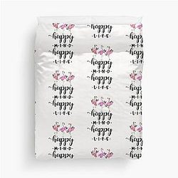 Flamingo Happy Mind Life Duvet Cover