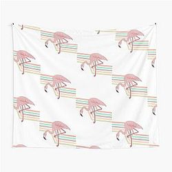 Totally 80s Flamingo Tapestry