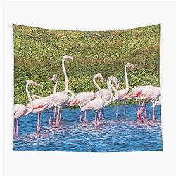 A Beautiful Tapestry Of Flamingos