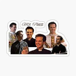 Hot Priest Andrew Scott Fleabag Title Sticker