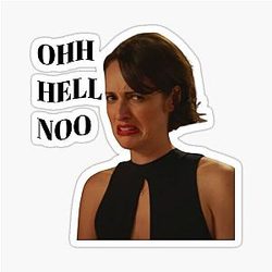 Fleabag said no Sticker