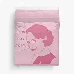 Fleabag This is a Love Story Comic Pink Pastel Duvet Cover