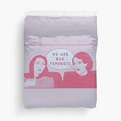 Fleabag We Are Bad Feminists Comic Pastel Illustrated Duvet Cover