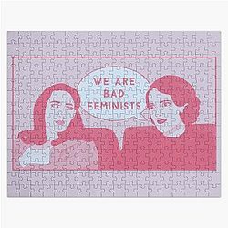 Fleabag We Are Bad Feminists Comic Blue Pastel Illustration Jigsaw Puzzle
