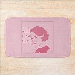 Fleabag This is a Love Story Comic Pink Pastel Bath Mat