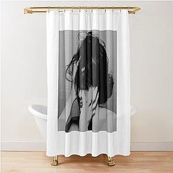 Fleabag Minimalist Portrait Art Print for TV Series Fans Shower curtain