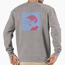 Fleabag This is a Love Story Pink Pastel Illustration Pullover Sweatshirt