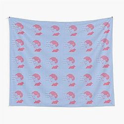 Fleabag This is a Love Story Comic Pink Blue Pastel Tapestry
