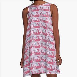 Fleabag We Are Bad Feminists Pastel Illustration A-Line Dress