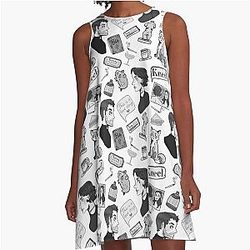 Fleabag (Phoebe Waller-Bridge) Hot Priest Surface Design Repeat Pattern A-Line Dress