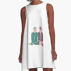 Fleabag and Hot Priest - Bus Stop Scene Series 2 Finale - It'll Pass - Andrew Scott Phoebe Waller-Bridge A-Line Dress
