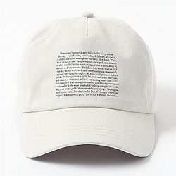 Women born with pain built in a Fleabag speech Dad hat