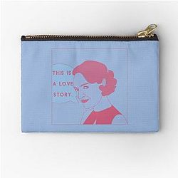 Fleabag This is a Love Story Comic Pink Blue Pastel Zipper pouch
