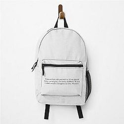 Women are born with pain built in Fleabag quote Backpack becomes 
Women are born with built-in pain from Fleabag