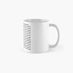 Love is appalling The priest gives a love speech Classic Mug