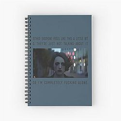 Fleabag Tears Everyone Feels Like This Illustration Spiral Notebook