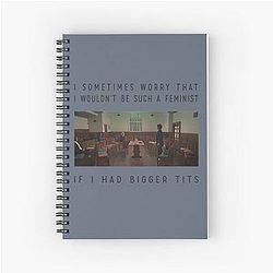 Fleabag I sometimes worry spiral notebook