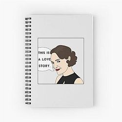 Fleabag This is a Love Story Comic weeping colour spiral notebook