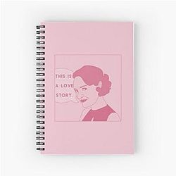 Fleabag This is a Love Story Pink Pastel Spiral Notebook