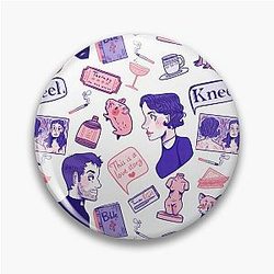 Fleabag by Phoebe Waller-Bridge Hot Priest Surface Design Repeat Pattern Pin