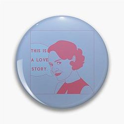Fleabag This is a Love Story Comic Illustration Pastel Pin
