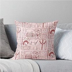 Fleabag illustration Throw Pillow