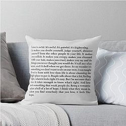 Love is the priest Fleabag awful speech Throw Pillow