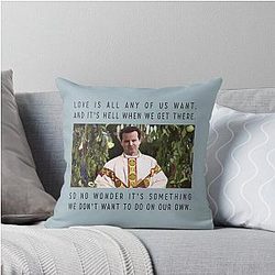 Fleabag Hot Priest Speech Throw Pillow