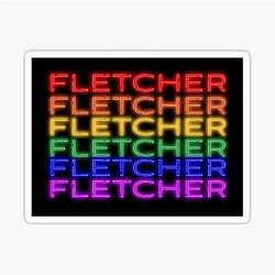 Fletcher Neon Sticker