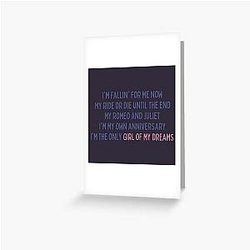 FLETCHER - Girl of My Dreams Card