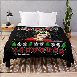 Red Christmas Murder, Jessica Fletcher Art Throw Blanket