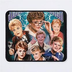 Bootleg 90's Retro Style Jessica Fletcher Rap T-Shirt Design Mousepad