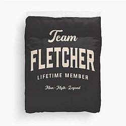 Team Fletcher Lifetime Member Personalized Name Fletcher Duvet Cover