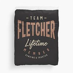 Team Fletcher Lifetime Membership Personalized Duvet Cover