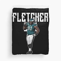 Fletcher Cox Got Reaction 91 Bold Duvet Cover